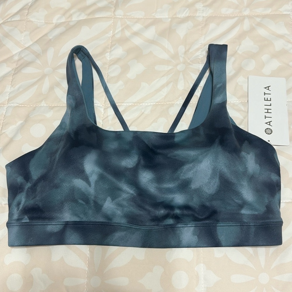 Athleta Exhale Printed Bra D-DD